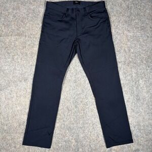 Theory Raffi Slim Fit Navy Blue Tech Pants Men's Size 31 Ascend Tech Perfromance